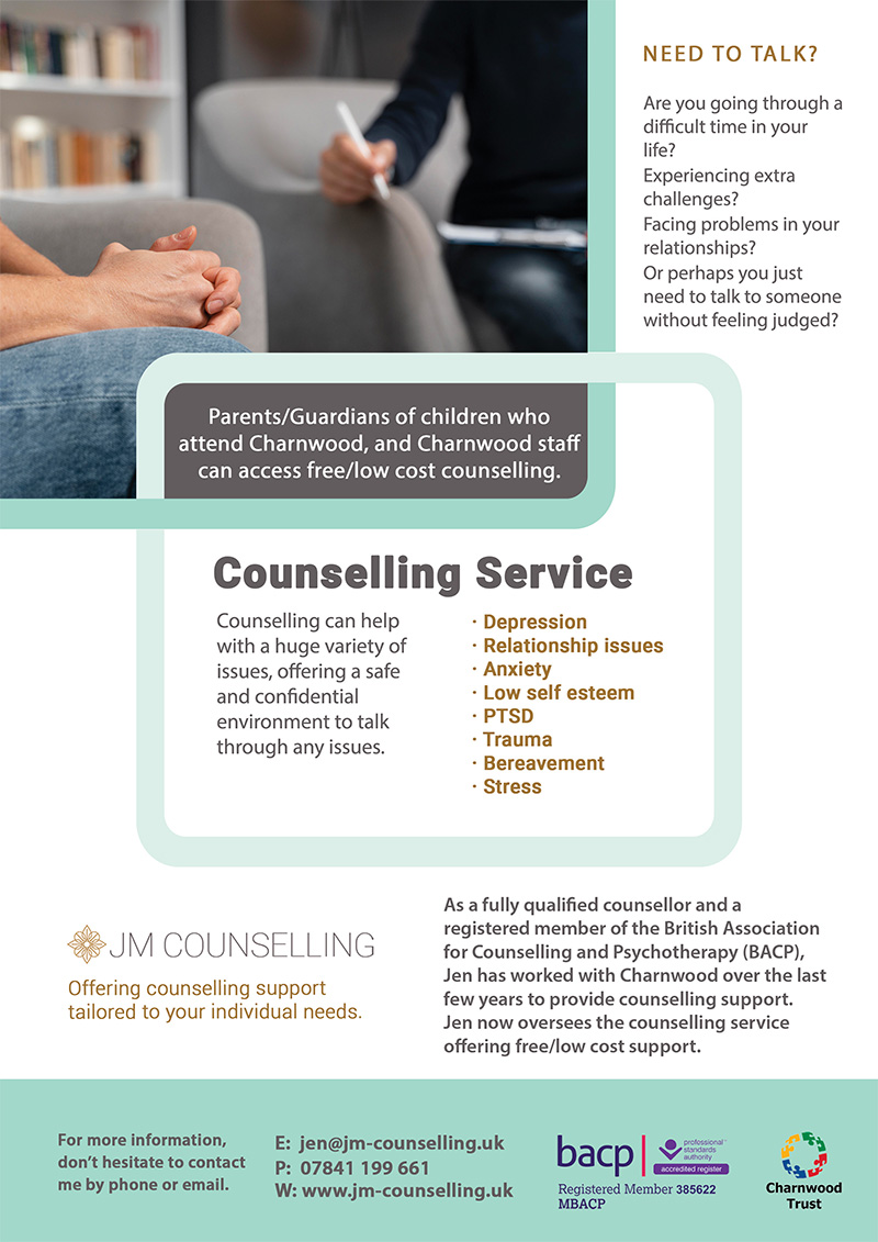 counselling charnwood flyer 05 2021
